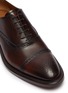Detail View - Click To Enlarge - ANTONIO MAURIZI - Camel leather brogue Oxfords