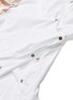  - MINKI - Button satin panel puff sleeve shirt