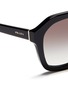 Detail View - Click To Enlarge - PRADA - Acetate hexagonal angled sunglasses