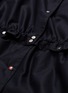 Detail View - Click To Enlarge - MINKI - Drawcord puff sleeve button dress