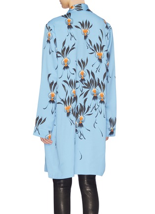 美品！dries van noten チュニック　シルク　36 DRIES VAN NOTEN | 'Cancun' tie graphic leaf print pyjama coat