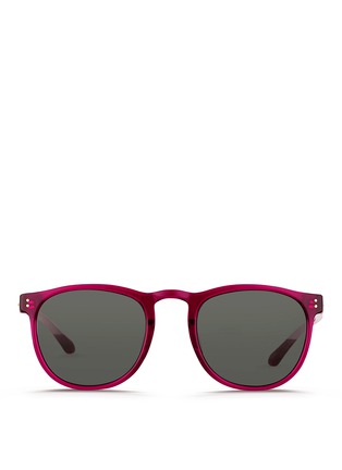 Main View - Click To Enlarge - LINDA FARROW - Acetate round sunglasses