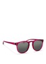 Figure View - Click To Enlarge - LINDA FARROW - Acetate round sunglasses