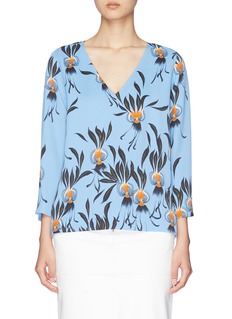 DRIES VAN NOTEN フロラルフリントアシンメトリトレス AKK553_in_m.jpg