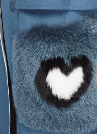 Fendi coat online with fur pockets