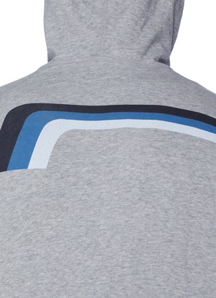 Detail View - Click To Enlarge - JAMES PERSE - Graphic stripe zip hoodie