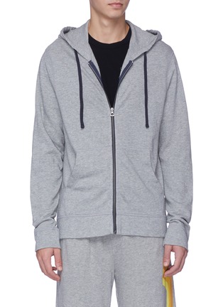 Main View - Click To Enlarge - JAMES PERSE - Graphic stripe zip hoodie