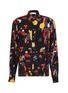 Main View - Click To Enlarge - WALES BONNER - Crowd print unisex silk shirt