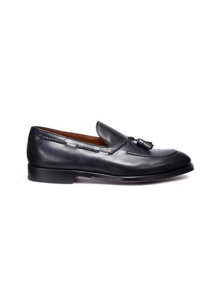 Main View - Click To Enlarge - DOUCAL'S - 'Fade' tassel leather loafers
