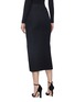 Back View - Click To Enlarge - 10479 - Button side split wool skirt