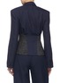 Back View - Click To Enlarge - 10479 - Wool corset panel blazer