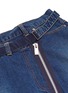 Detail View - Click To Enlarge - SACAI - Asymmetric zip wrap denim skirt