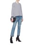Figure View - Click To Enlarge - SACAI - Let-out cuff ripped jeans