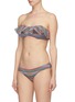 Figure View - Click To Enlarge - LISA MARIE FERNANDEZ - 'Natalie' flounce stripe print bikini set
