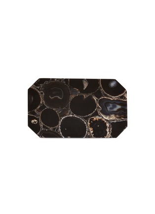 Main View - Click To Enlarge - LANE CRAWFORD - x Stoned Crystals rectangle tray – Obsidian
