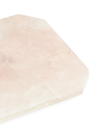 Detail View - Click To Enlarge - LANE CRAWFORD - x Stoned Crystals square trivet – Rose Quartz