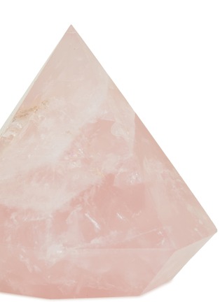 Detail View - Click To Enlarge - LANE CRAWFORD - x Stoned Crystals Geo Gem – Love Triangle Rose Quartz