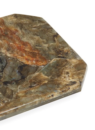 Detail View - Click To Enlarge - LANE CRAWFORD - x Stoned Crystals square trivet – Labradorite