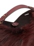 Detail View - Click To Enlarge - ANYA HINDMARCH - 'Build A Bag' mini shearling and leather crossbody bag