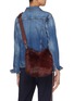 Front View - Click To Enlarge - ANYA HINDMARCH - 'Build A Bag' mini shearling and leather crossbody bag