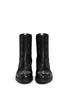 Figure View - Click To Enlarge - JIMMY CHOO - 'Hatcher' crystal toe leather combat boots