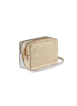 Detail View - Click To Enlarge - ANYA HINDMARCH - 'Stack' colourblock metallic leather crossbody wallet
