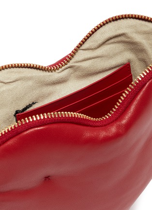 Detail View - Click To Enlarge - ANYA HINDMARCH - 'Heart Chubby' leather clutch