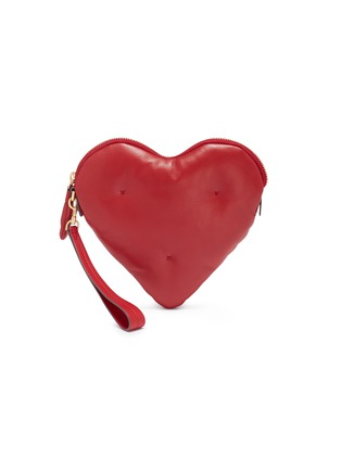 Main View - Click To Enlarge - ANYA HINDMARCH - 'Heart Chubby' leather clutch