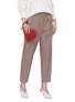 Figure View - Click To Enlarge - ANYA HINDMARCH - 'Heart Chubby' leather clutch