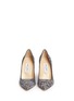 Figure View - Click To Enlarge - JIMMY CHOO - 'Abel' painted coarse glitter pumps