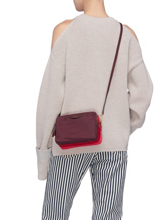 Figure View - Click To Enlarge - ANYA HINDMARCH - 'Stack Triple' colourblock crossbody bag