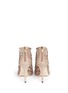 Back View - Click To Enlarge - JIMMY CHOO - 'Fyonn' crystal hot fix caged suede sandals