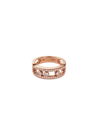 Main View - Click To Enlarge - MESSIKA - 'Move Classic Pavé' diamond 18k rose gold ring