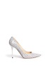 Main View - Click To Enlarge - JIMMY CHOO - 'Abel' cubism print leather pumps