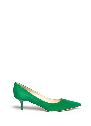 Main View - Click To Enlarge - JIMMY CHOO - 'Aza' suede kitten heel pumps