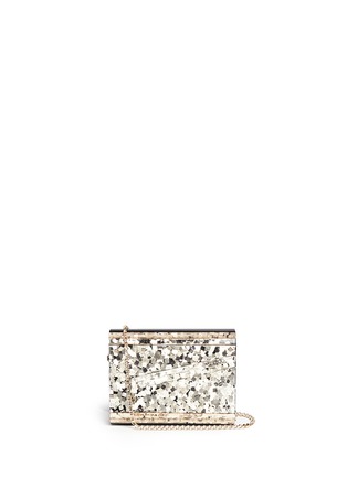 Main View - Click To Enlarge - JIMMY CHOO - 'Candy' confetti acetate square clutch