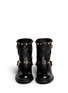 Figure View - Click To Enlarge - JIMMY CHOO - 'Youth' cube stud leather biker ankle boots