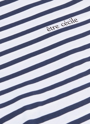  - ÊTRE CÉCILE - Glitter star print stripe T-shirt