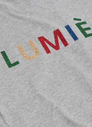  - ÊTRE CÉCILE - 'Lumiére' glitter slogan T-shirt