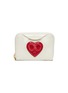 Main View - Click To Enlarge - ANYA HINDMARCH - 'Chubby Heart' small naplack leather zip around wallet