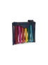 Figure View - Click To Enlarge - ANYA HINDMARCH - Metallic rainbow stripe PVC pouch