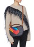 Figure View - Click To Enlarge - ANYA HINDMARCH - 'Soft Stack' rainbow heart leather crossbody bag