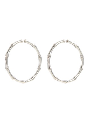 Main View - Click To Enlarge - JOHN HARDY - 'Bamboo' silver medium hoop earrings