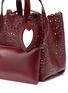 Detail View - Click To Enlarge - ALAÏA - 'Vienne' geometric lasercut mini leather tote