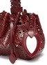 Detail View - Click To Enlarge - ALAÏA - 'Vienne' geometric lasercut leather bucket bag