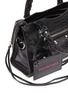 Detail View - Click To Enlarge - BALENCIAGA - 'Classic City' logo strap mini leather shoulder bag
