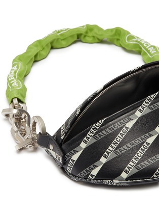 Detail View - Click To Enlarge - BALENCIAGA - 'Souvenir XS' monogram logo print leather belt bag