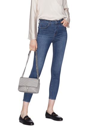 Front View - Click To Enlarge - REBECCA MINKOFF - 'Edie' quilted leather crossbody bag
