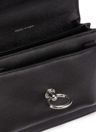 Detail View - Click To Enlarge - REBECCA MINKOFF - 'Jean' metal ring closure medium leather shoulder bag