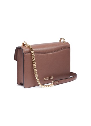 Detail View - Click To Enlarge - REBECCA MINKOFF - 'Jean' metal ring leather crossbody bag